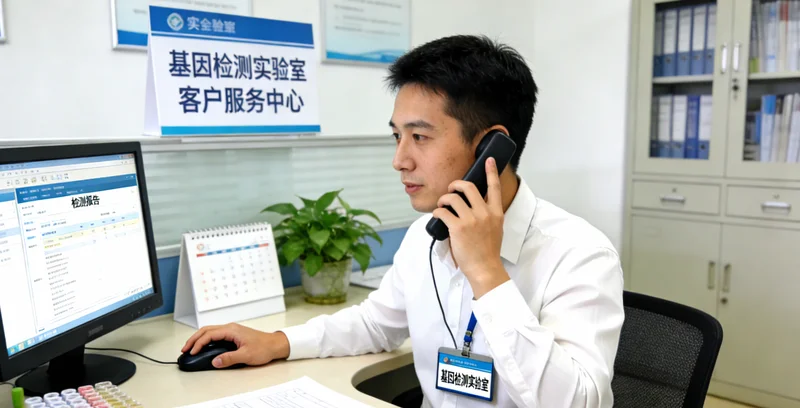 沁阳女士与遗传咨询师沟通基因检