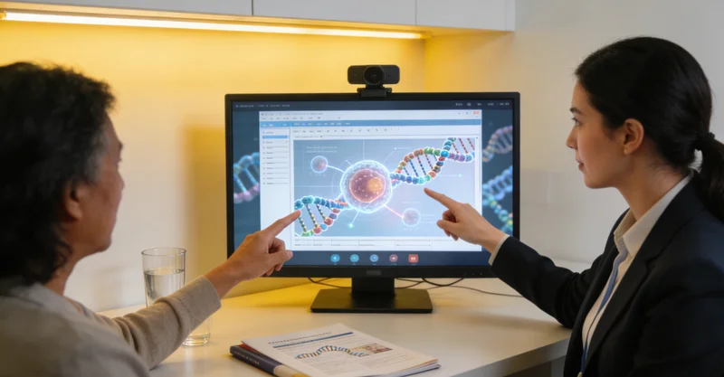 禄丰遗传咨询师与患者家庭亲切沟