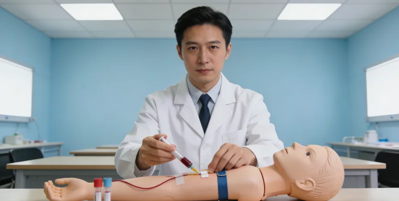 南阳市民在医院进行基因检测血样