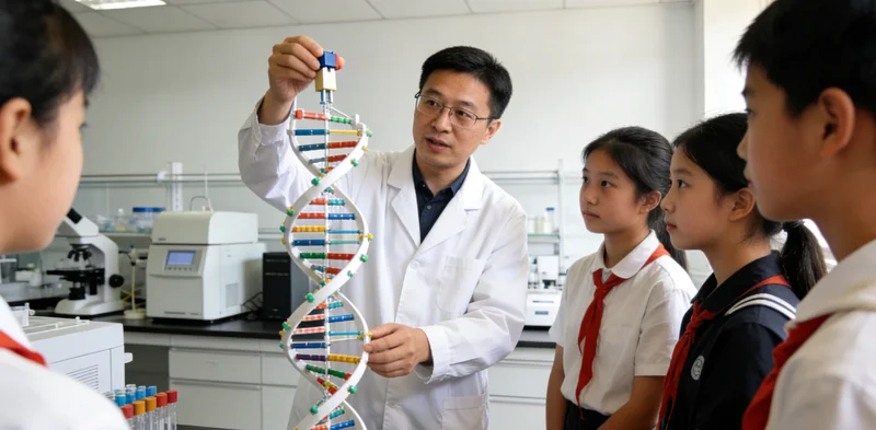 菏泽家庭成员共同讨论健康与遗传