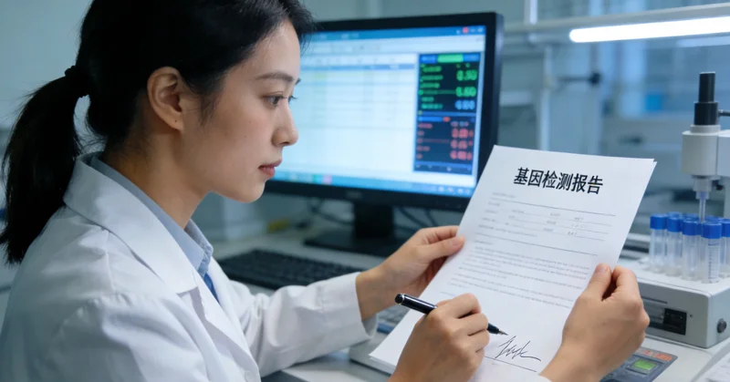 宜都家庭查看基因检测报告与遗传