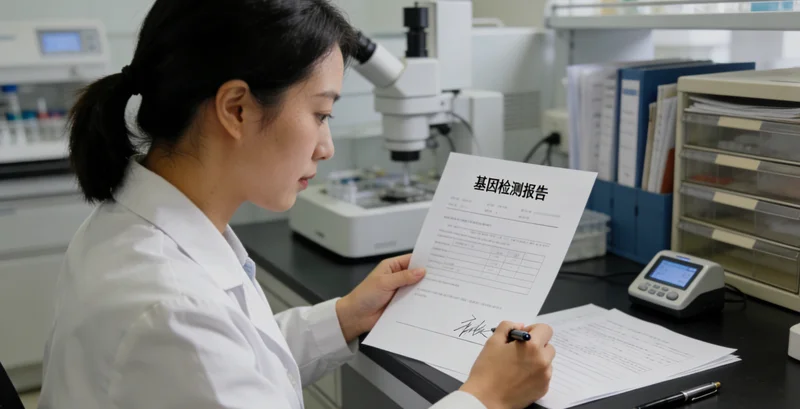 BRCA基因检测报告示意图梅州