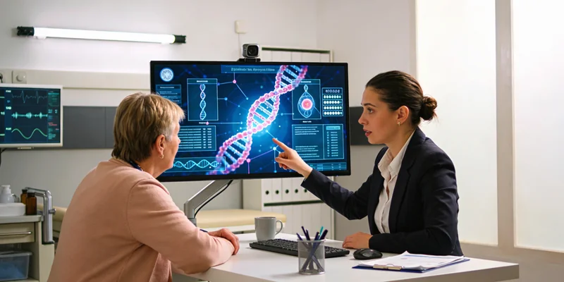 东宁备孕家庭进行遗传咨询场景