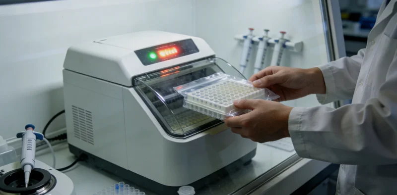 巴林右旗家长带孩子进行眼科咨询