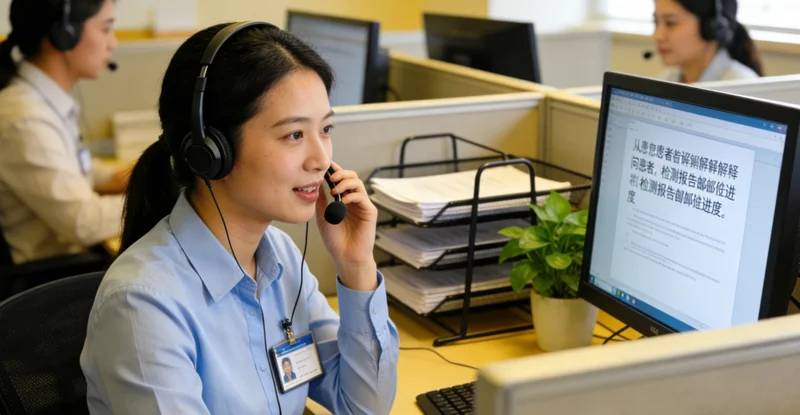 兴安盟女性认真阅读基因检测报告