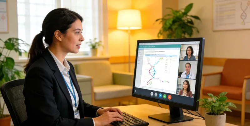 衡阳家庭在医生办公室进行遗传咨