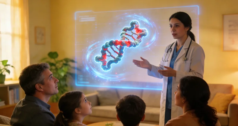 库伦遗传咨询师与家庭面对面沟通