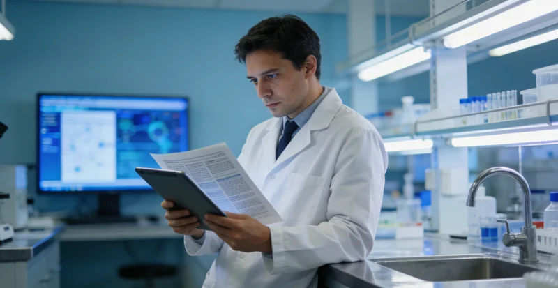 溧阳合作实验室基因测序工作场景