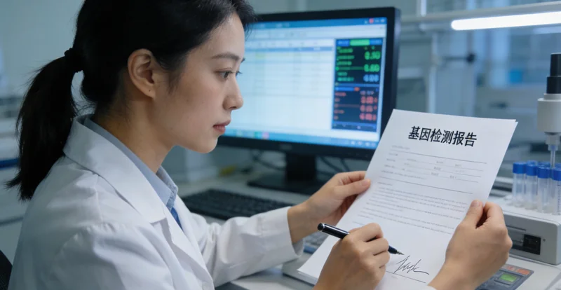 博乐林奇基因检测报告与DNA示