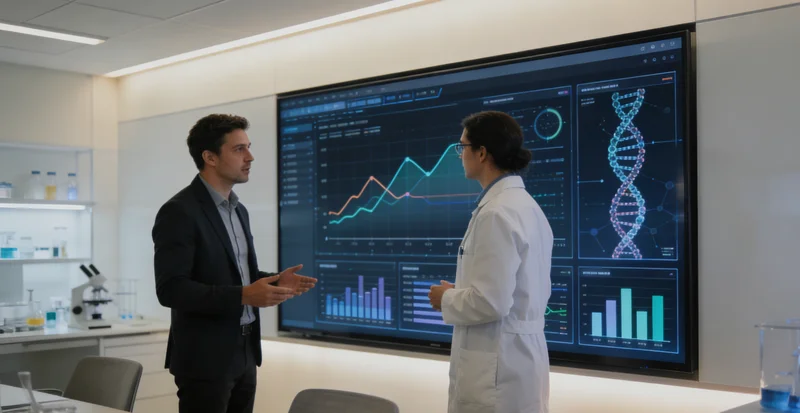 镶黄居民查看基因检测报告与医生