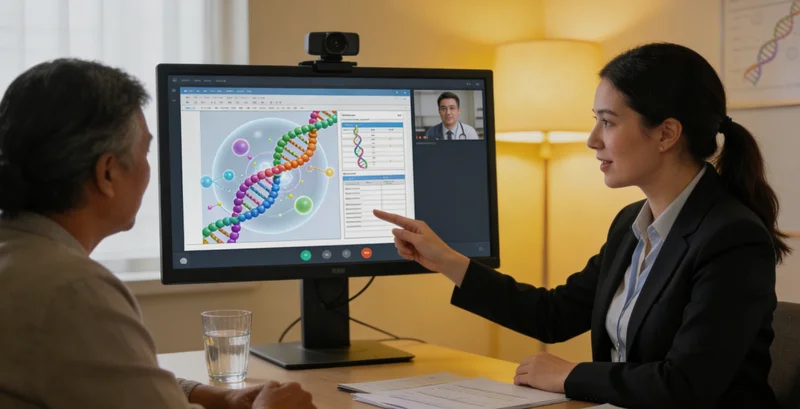 喀旗医生为患者解读基因检测报告