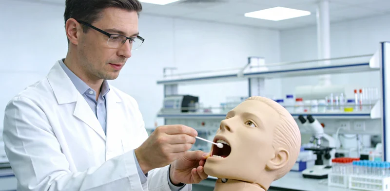 三亚基因检测无创采样过程示意图