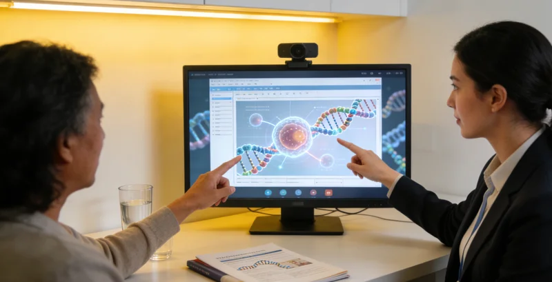 邓州市民与医生咨询遗传风险场景