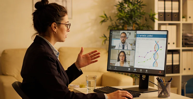 调兵山遗传咨询专家与居民亲切交