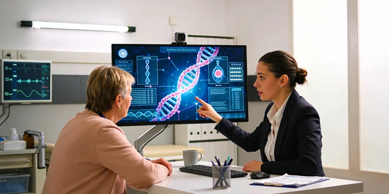 长治眼科医生与家庭进行遗传咨询