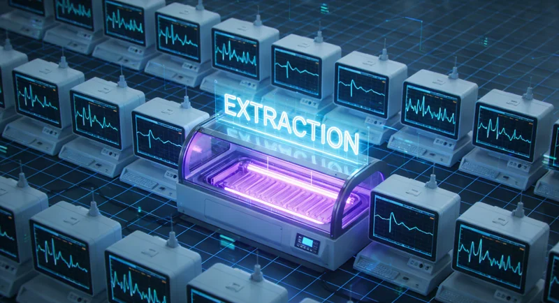 库伦护士正在为居民进行静脉采血