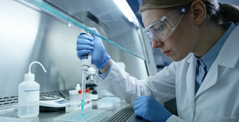 永城居民在医院进行基因检测采样