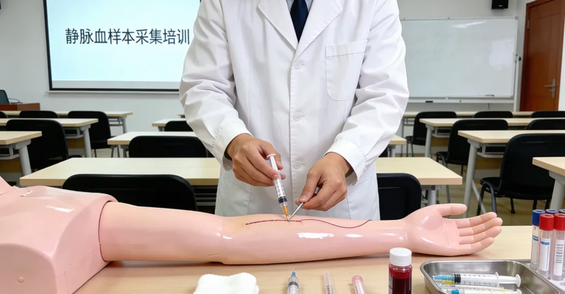 湘乡医院护士进行基因检测静脉血