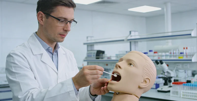 三河儿童进行无创基因检测采样过