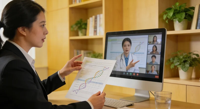 玉树遗传咨询,医生与咨询者面对