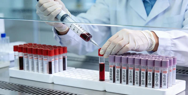 霸州白领与家人一起查看健康报告