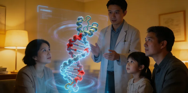 吉林医院医生与家庭进行遗传咨询