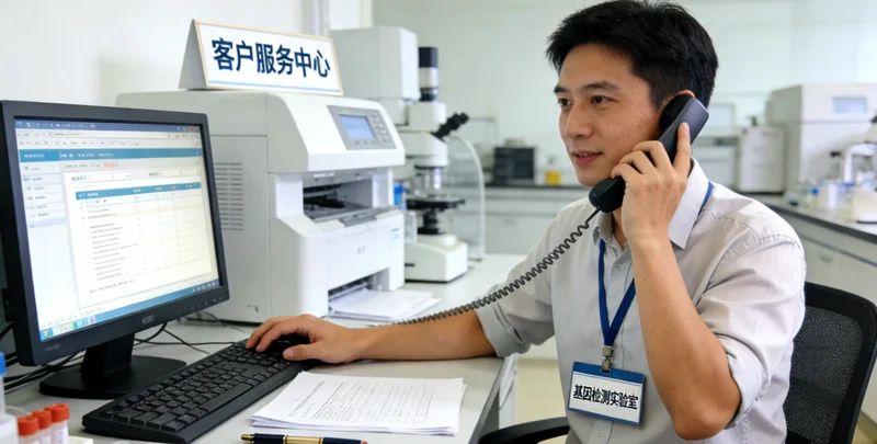 科右前旗遗传咨询师在分析PJS