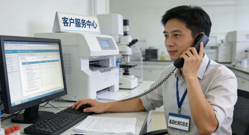 弥勒遗传咨询师与家庭进行基因检