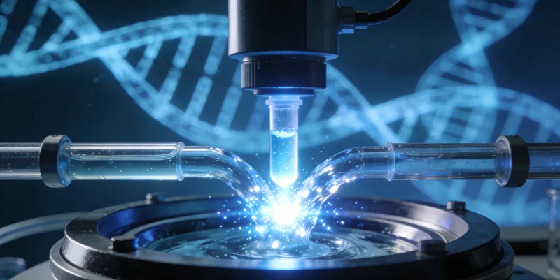 双等位基因突变科学原理示意图，