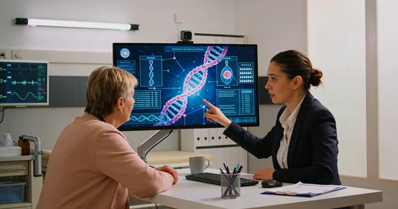 永康女性进行遗传咨询场景