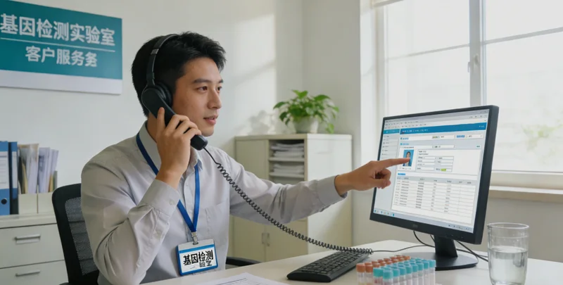 潜山市民在医院进行遗传咨询场景