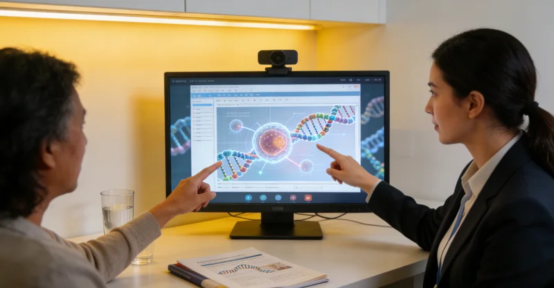 阿左旗遗传咨询师为家庭解读基因