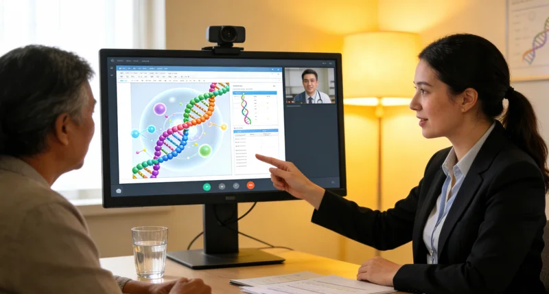 宣威居民与医生进行遗传咨询沟通