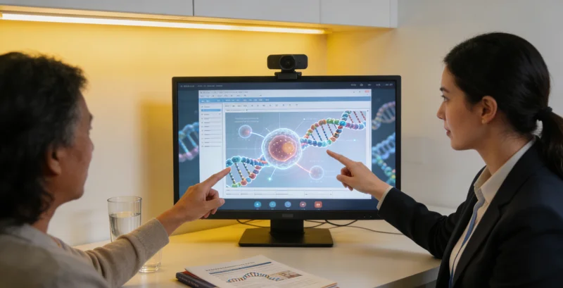 昌吉市医院内医生与患者家属进行