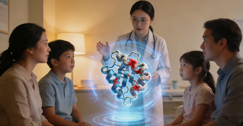 新密家庭遗传咨询场景，医生与家