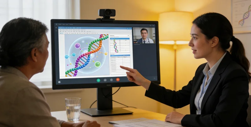 东宁遗传咨询师与家庭沟通场景，