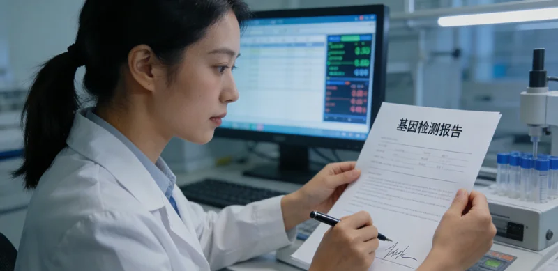 白银市基因检测报告解读示意图