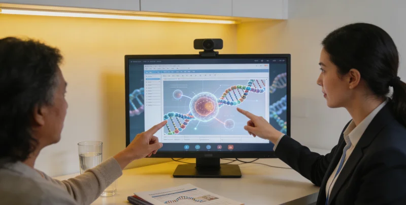 昌邑遗传咨询门诊医生与咨询者沟