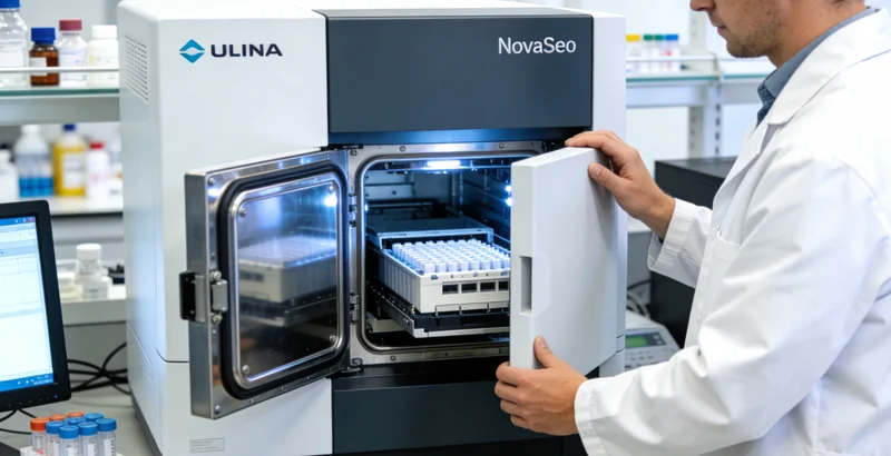 高通量基因测序实验室工作场景