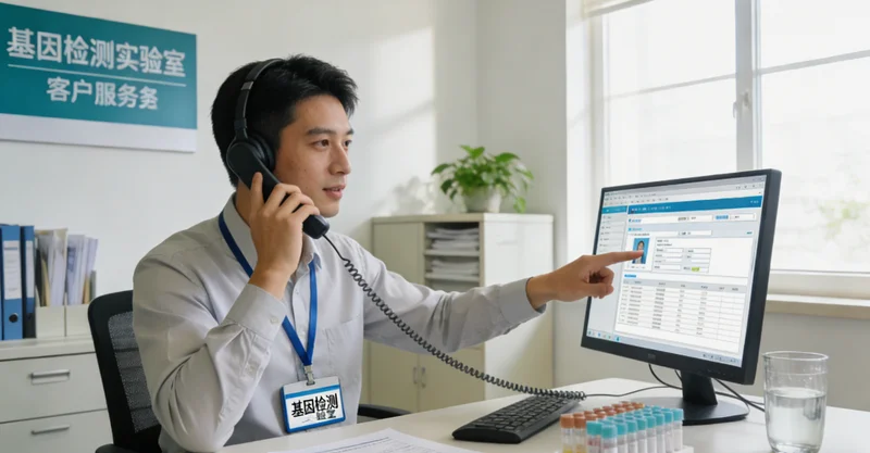 同江市民在医院进行遗传咨询沟通