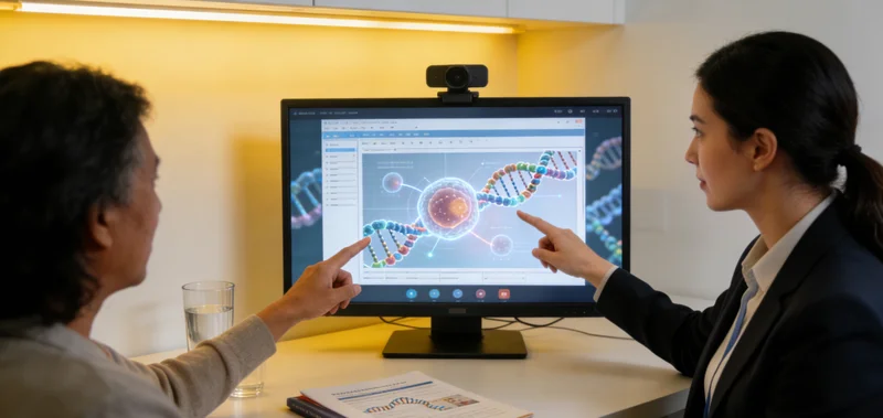 河池患者与遗传咨询师沟通基因报