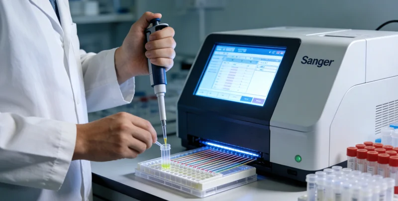 VHL基因测序与数据分析示意图