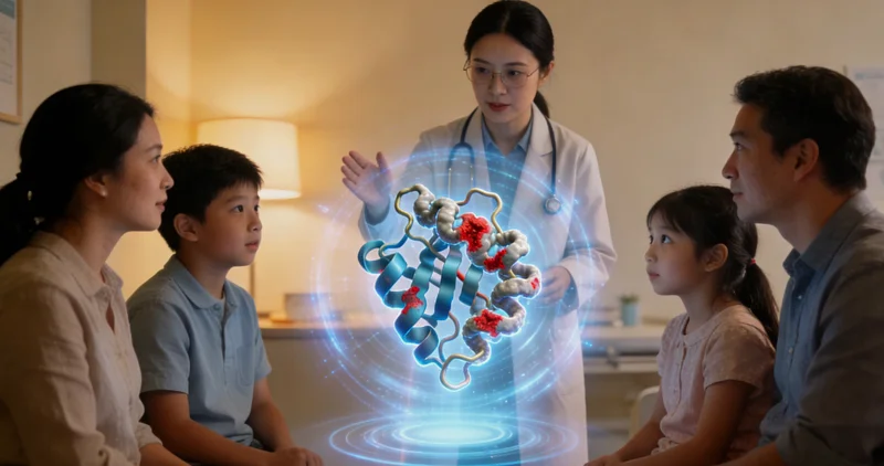 泊头家庭在诊所进行遗传健康咨询