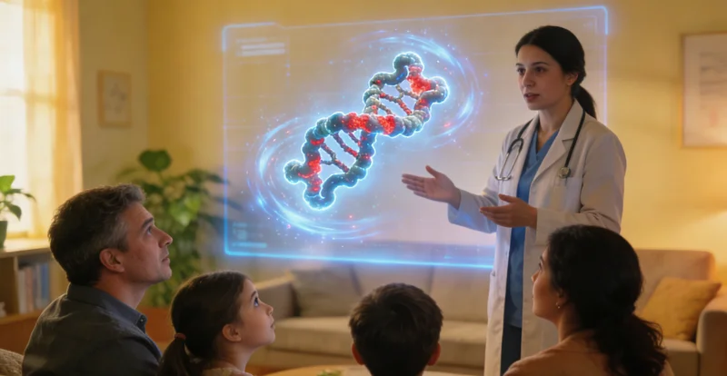 武威家庭在获得基因检测报告后与