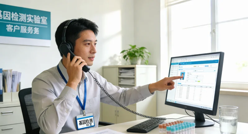 黄骅遗传咨询门诊医生为患者讲解