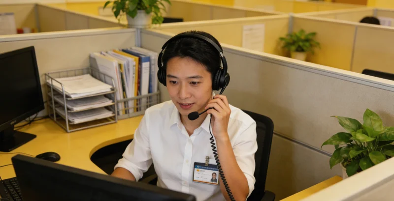 承德女士在阅读基因检测报告并思