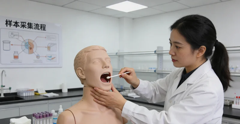 松原市民进行无创基因检测采样