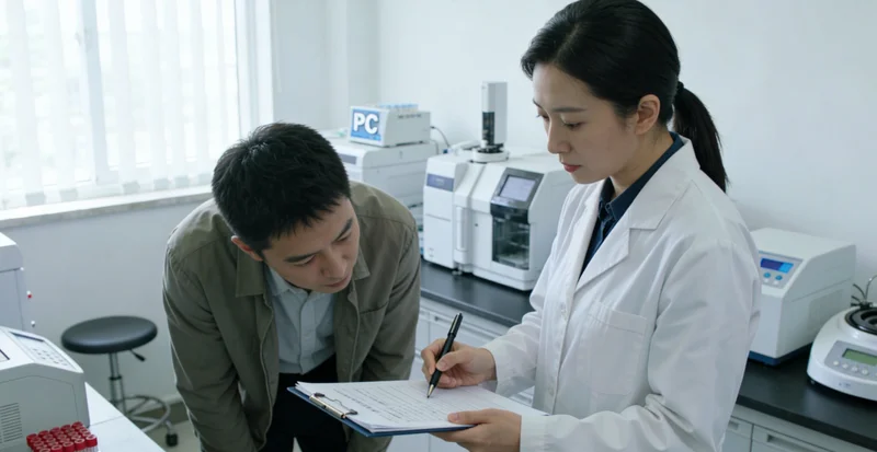 吐鲁番市民在医院进行遗传咨询