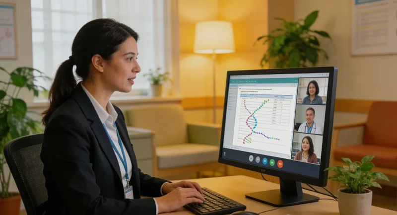 海伦遗传咨询场景医生与患者交流