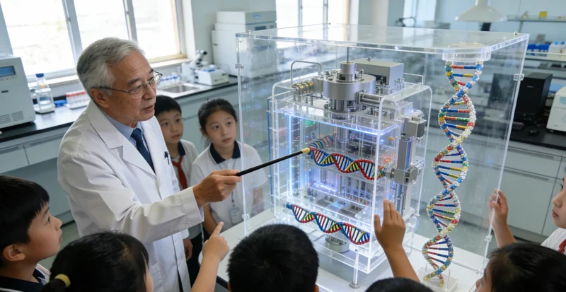 龙泉医生向患者讲解甲状腺超声报